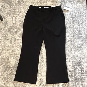 NWT Nine West petite size 4 kick flare black slack